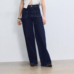 OAT NY Greer High-Rise Wide-Leg Jeans Size 2/26 NWT